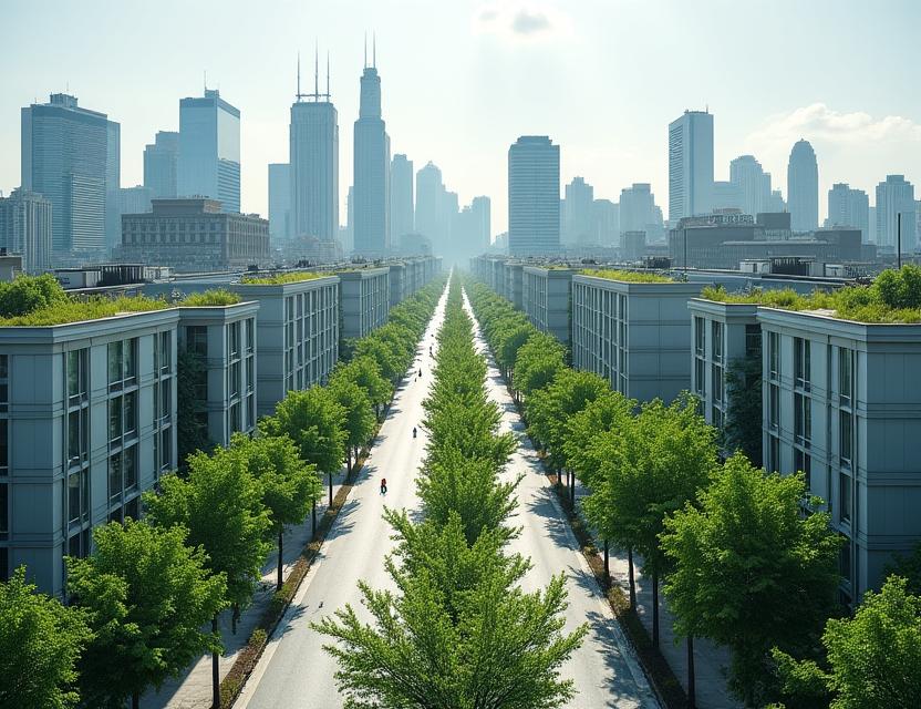 City greening project for air quality improvement