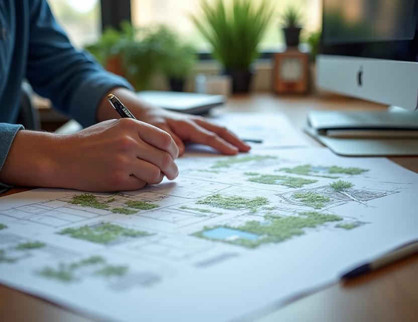 Custom garden design planning process